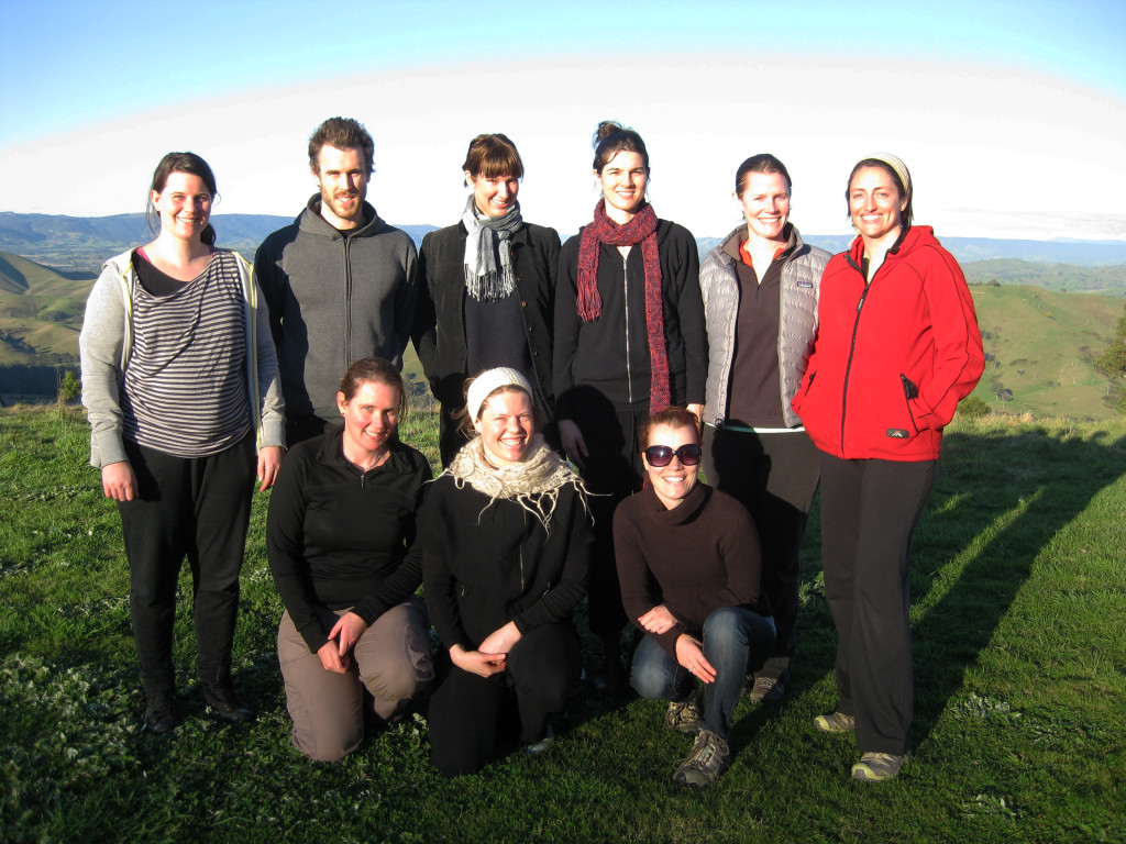 photo of yoga group on retreat